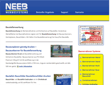 Tablet Screenshot of baustellenwerbung.bauzaunblende.com